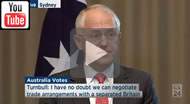 ABC News 24 - "Australians expect their leaders to focus on the economy, focus on their jobs.," says Turnbull.