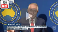 ABC News 24 - Malcolm Turnbull says he is still a republican but it is not the front and centre political issue of the day.