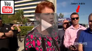 9 News Brisbane - "Pauline is crap, send her back!": Pauline Hanson meets more resistance.