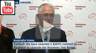 ABC News 24 - Raytheon has won $297m contract for upgrade & support of Woomera test range.