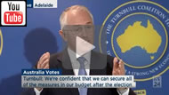 ABC News 24 - Malcolm Turnbull answers border security & cash-for-visas with 'Stop the boats'.
